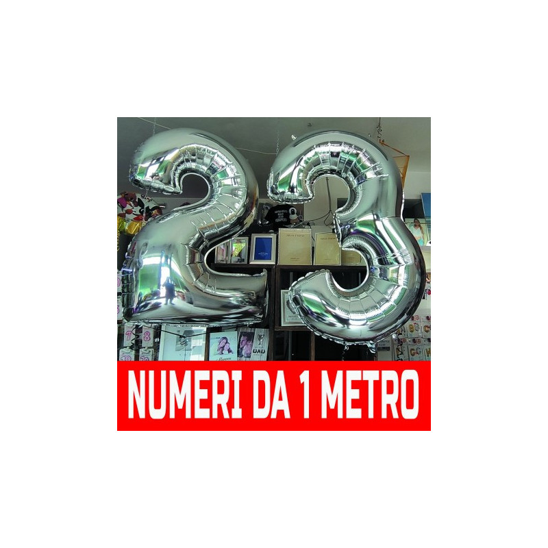 Numeri da 1 Metro Gonfiati con Elio